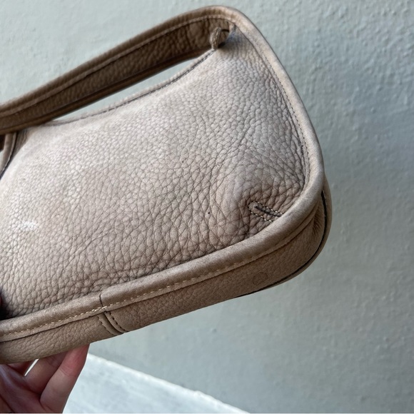 Vintage Coach Nubuc Ergo Mini Zip Sand Shoulder Bag 4396 - Picture 4 of 15